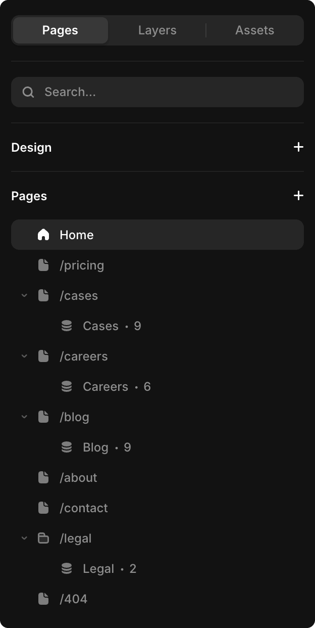 Pages
