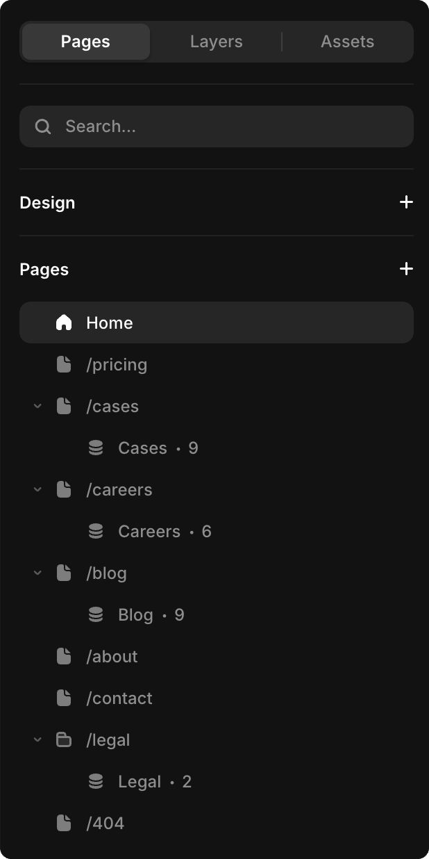 Pages