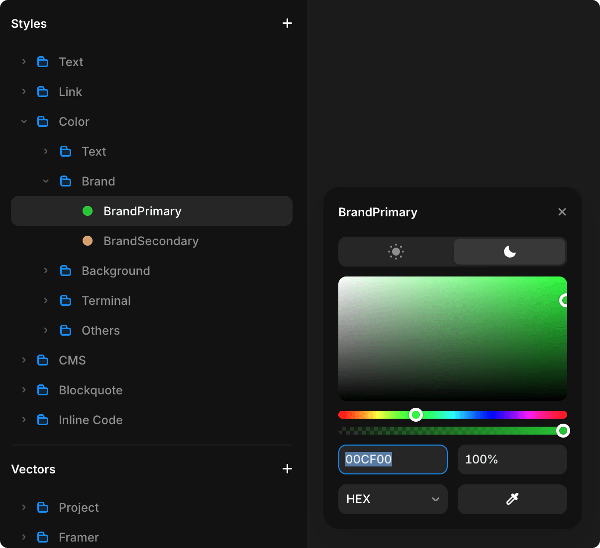 Сolor changing