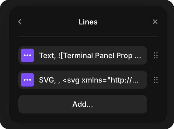 Lines array