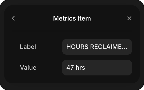 Metrics Item Prop