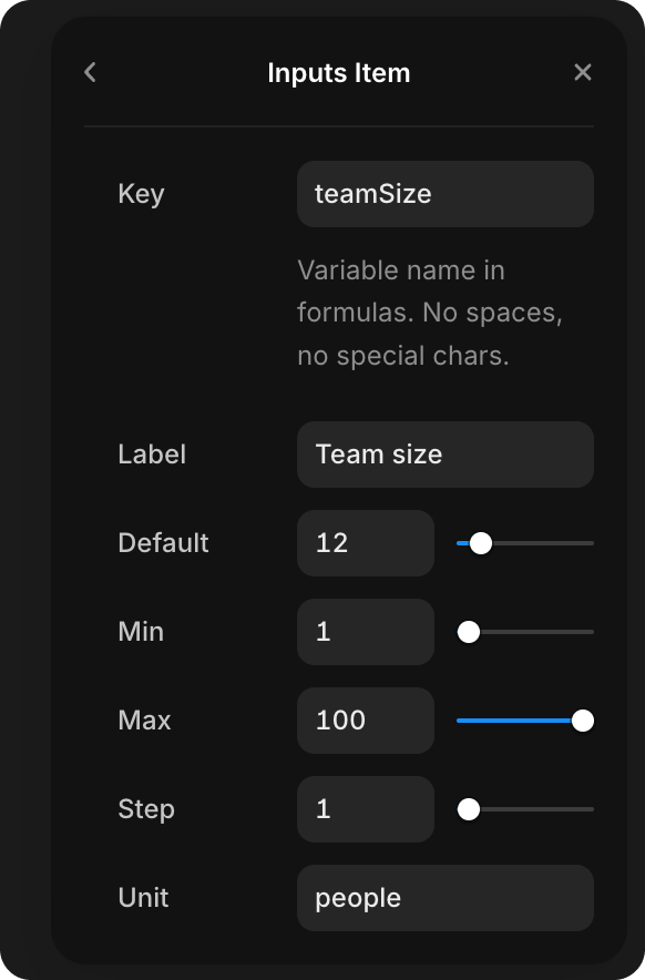 Custom Inputs