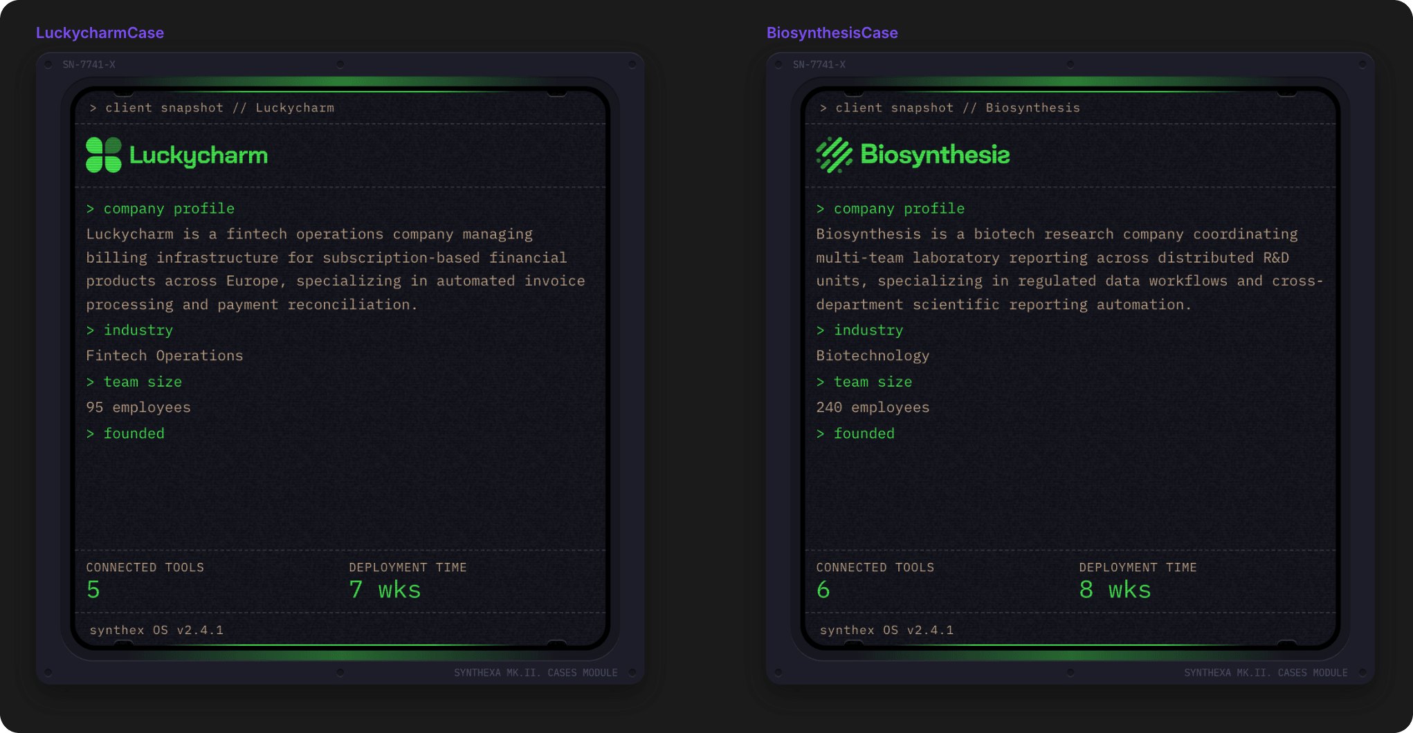 Case variants